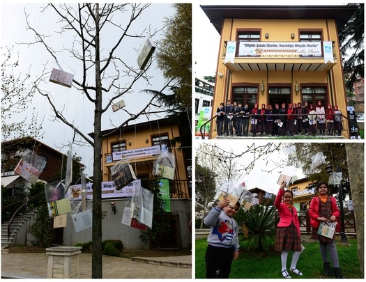 Ağaçlar kitap açtı