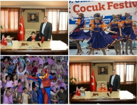 Başkan Şahin koltuğunu devretti