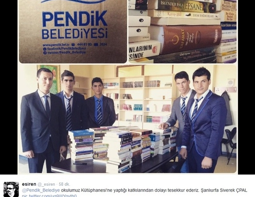 Şanlıurfadan kitap teşekkürü