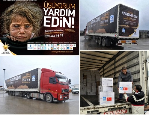 Pendik’ten Suriyelilere 3 TIR yardım