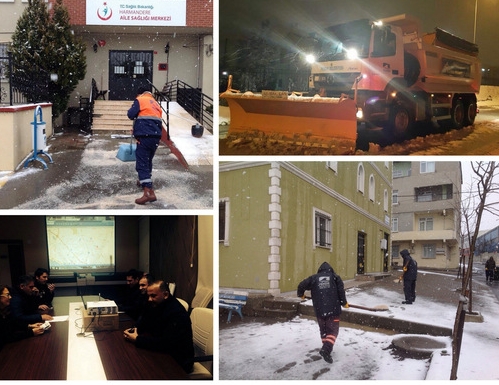 Karla 24 saat etkin mücadele