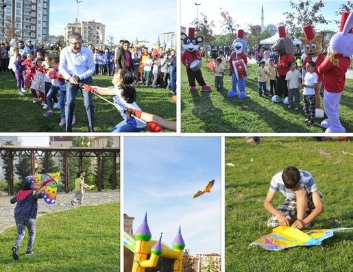 Çevre şenliğinde uçurtma coşkusu