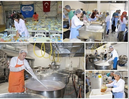 İftarlık yemekler belediye aşevinden