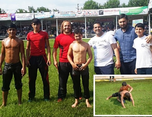 Genç pehlivanlardan 5 madalya