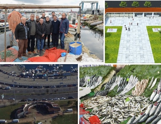 Balıkçılara sahilde modern çarşı