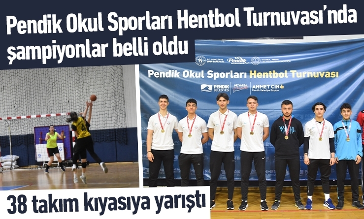 Pendik Okul Sporları Hentbol Turnuvası'nda Şampiyonlar Belli Oldu