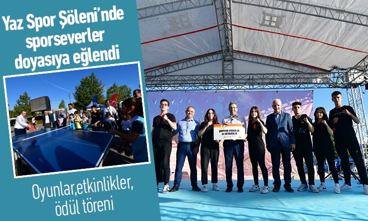 Yaz Spor Şöleni’nde sporseverler doyasıya eğlendi