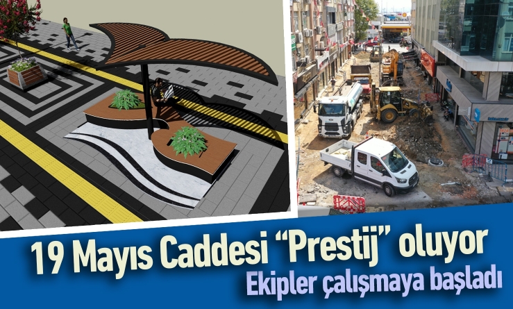 19 Mayıs Caddesi'nin yaya bölümü