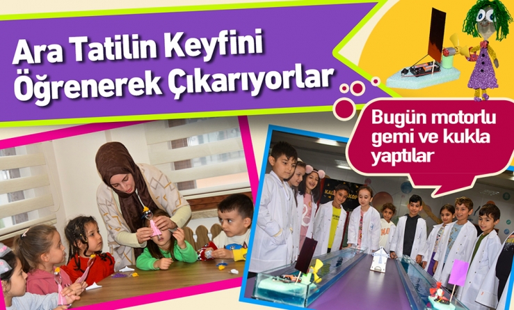 Ara Tatilin Keyfini Öğrenerek Çıkarıyorlar