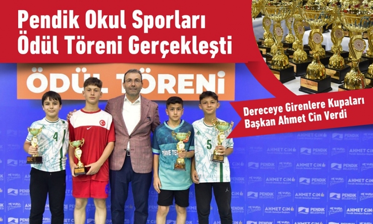 Pendik Okul Sporları Ödül Töreni Gerçekleşti