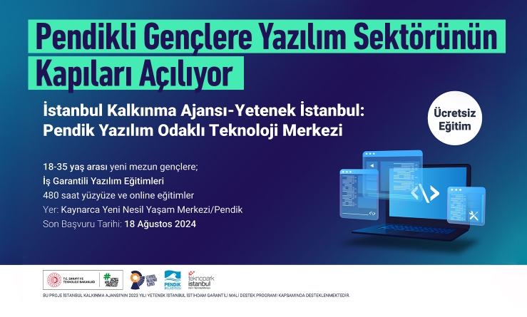 Pendikli Gençlere Yazılım Sektörünün Kapıları Açılıyor