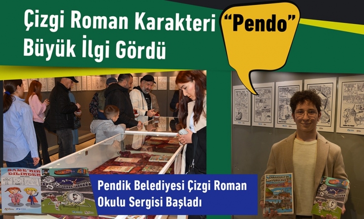 Pendik Belediyesi Çizgi Roman Okulu Sergisi Başladı