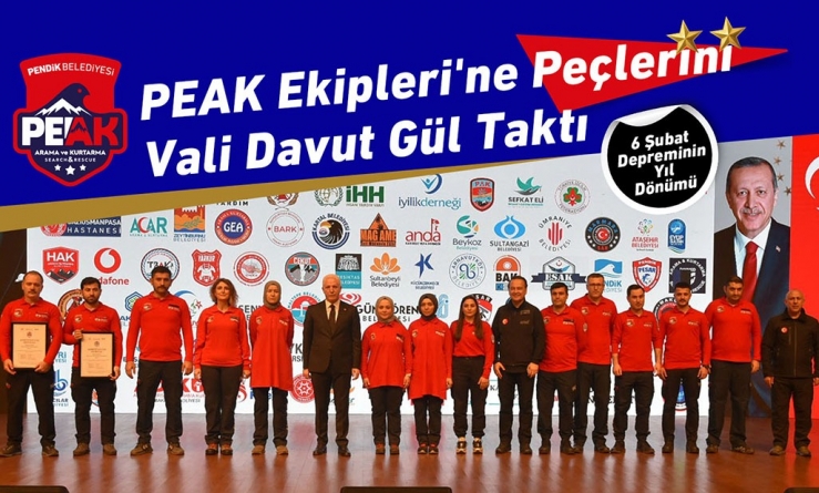 PEAK Ekipleri'ne Peçlerini Vali Davut Gül Taktı