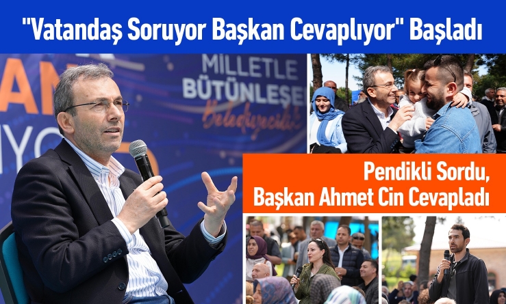 Vatandaş Sordu Başkan Ahmet Cin Cevapladı