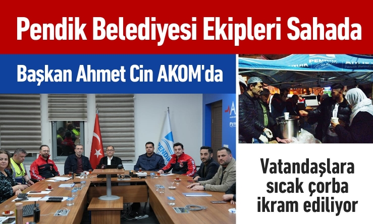 Pendik Belediyesi Ekipleri Sahada