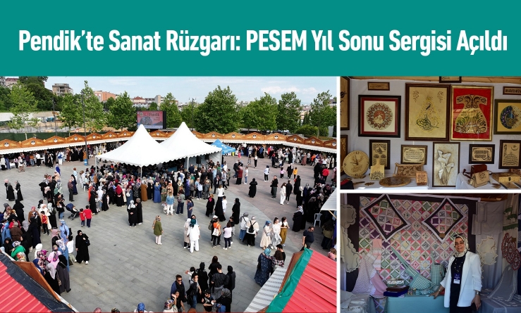 Pendik’te Sanat Rüzgarı: PESEM Yıl Sonu Sergisi Açıldı