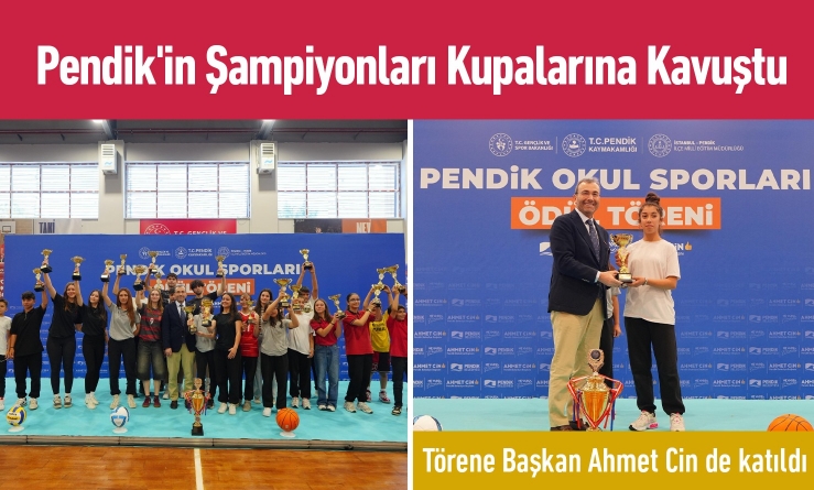 Pendik'in Şampiyonları Kupalarına Kavuştu