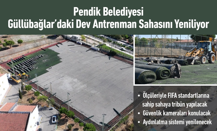 Güllübağlar Antrenman Sahası Yenileniyor