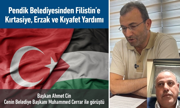 Pendik Belediyesinden Filistin’e Kırtasiye, Erzak ve Kıyafet Yardımı